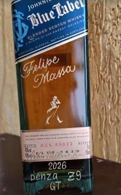Blue Label personalizado para Felipe Massa